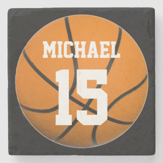 Dessous-de-verre En Pierre Basket-ball Votre nom