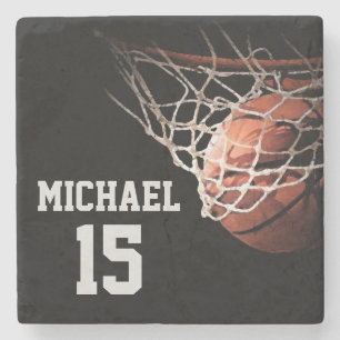 Dessous-de-verre En Pierre Basketball Votre Nom