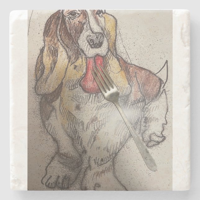 Dessous-de-verre En Pierre Bassie's Fork (Devant)