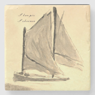 Dessous-de-verre En Pierre Bateau classique - Dessous de verre en pierre