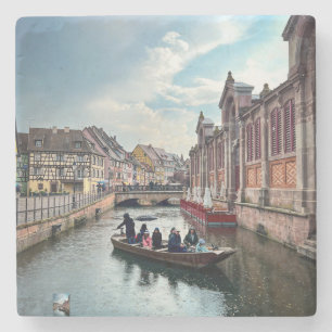 Dessous-de-verre En Pierre Bateau de la rivière Little Venice