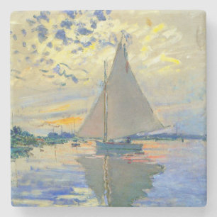 Dessous-de-verre En Pierre Bateau Monet au Petit-Gennevilliers