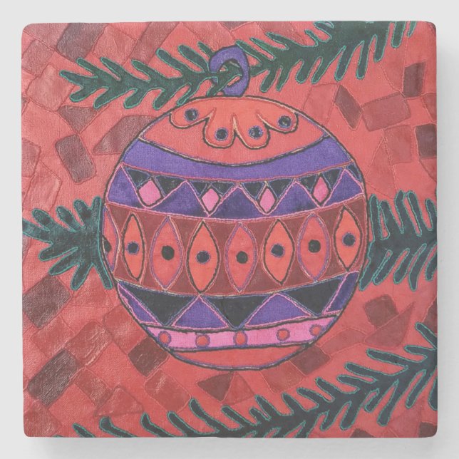 Dessous-de-verre En Pierre Bauble (Devant)