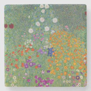 Dessous-de-verre En Pierre Bauerngarten, Peinture à l'huile, Gustav Klimt
