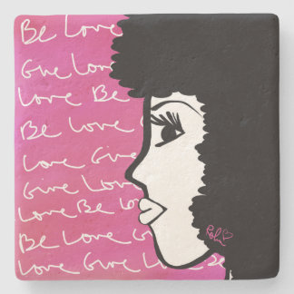 Dessous-de-verre En Pierre Be Love Give Love Stone Dessous de verre