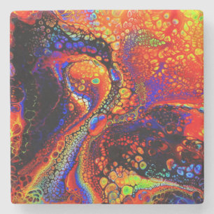 Dessous-de-verre En Pierre Beau et coloré liquide de Molten