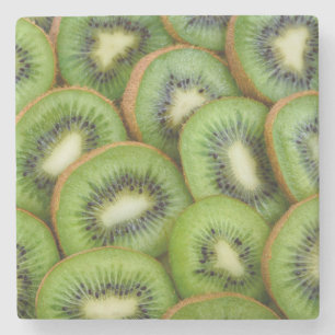 Dessous-de-verre En Pierre Beau frais KiWi prêt à manger