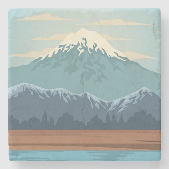 Dessous-de-verre En Pierre Beau paysage (Devant)