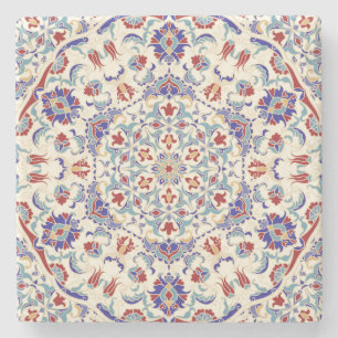 Dessous-de-verre En Pierre Beauté de Mandala : Mosaïque culturelle colorée