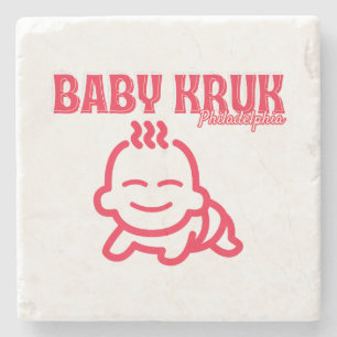 Dessous-de-verre En Pierre Bébé Drôle Kruk Philadelphia Premium