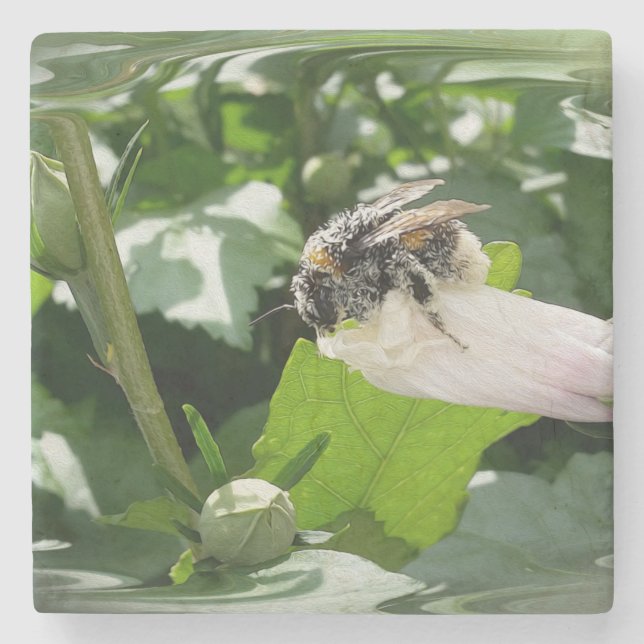 Dessous-de-verre En Pierre Bee in summer (Devant)
