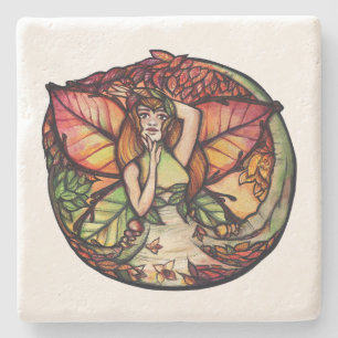 Dessous-de-verre En Pierre Beech Tree Fairy Nature Amateurs