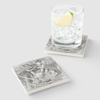 Dessous-de-verre En Pierre Beer Motorcycle Coaster 18