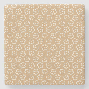 Dessous-de-verre En Pierre Beige Téméraire Y2K Fleur sauvage Vibrant Décor Pr
