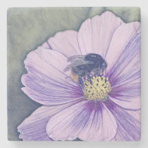 Bel dessous de verre en pierre d'abeille
