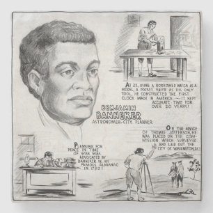 Dessous-de-verre En Pierre Benjamin Banneker : Black Scientist & Revolutionar