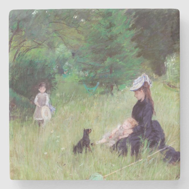 Dessous-de-verre En Pierre Berthe Morisot - Dans un parc (Devant)