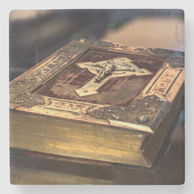 Dessous-de-verre En Pierre Bible chrétienne antique (Devant)