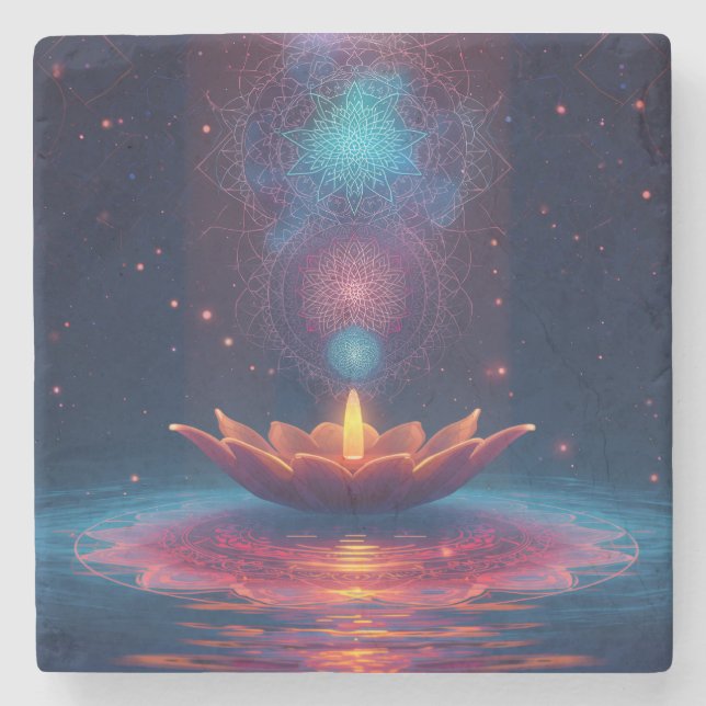 Dessous-de-verre En Pierre Bien-être  (Devant)