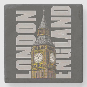 Dessous-de-verre En Pierre Big Ben Horloge Tower Londres Angleterre Royaume-U