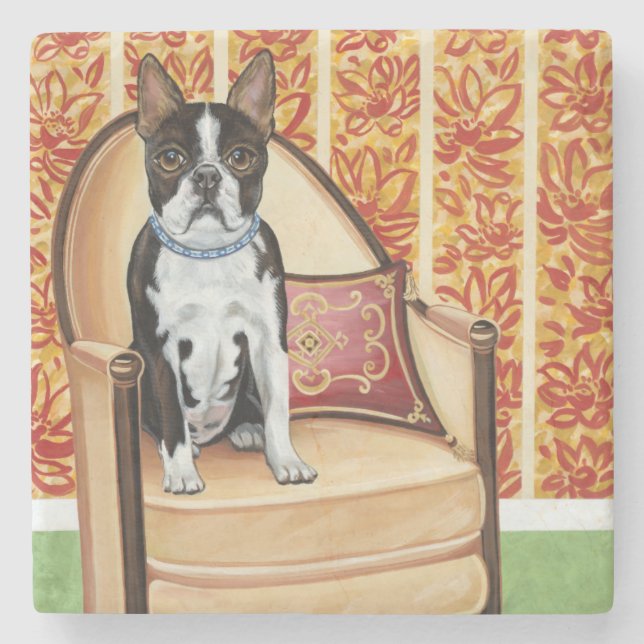 Dessous-de-verre En Pierre Biscuit d'Oreo Boston (Devant)