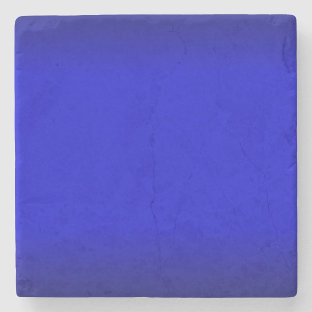 Dessous-de-verre En Pierre Bleu électrique solide (Devant)