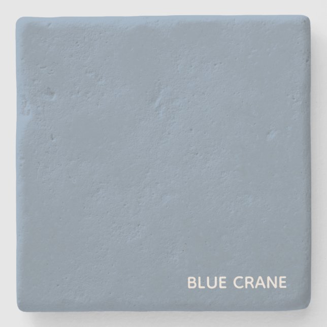 Dessous-de-verre En Pierre Blue Crane bleu color (Devant)