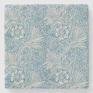 Dessous-de-verre En Pierre Blue Marigolds (par William Morris)