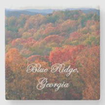 Blue Ridge, Géorgie, Feuilles d'automne Dessous de