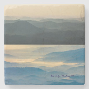 Dessous-de-verre En Pierre Blue Ridge Mountains Virginia Coaster en pierre