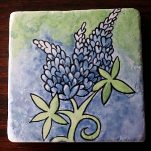 Dessous-de-verre En Pierre Bluebonnets du Texas