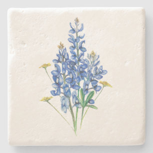 Dessous-de-verre En Pierre Bluebonnets et Fleurs sauvages
