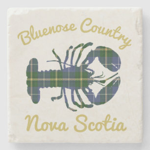 Dessous-de-verre En Pierre Bluenose Country N.S.Tartan Homard dessous de verr