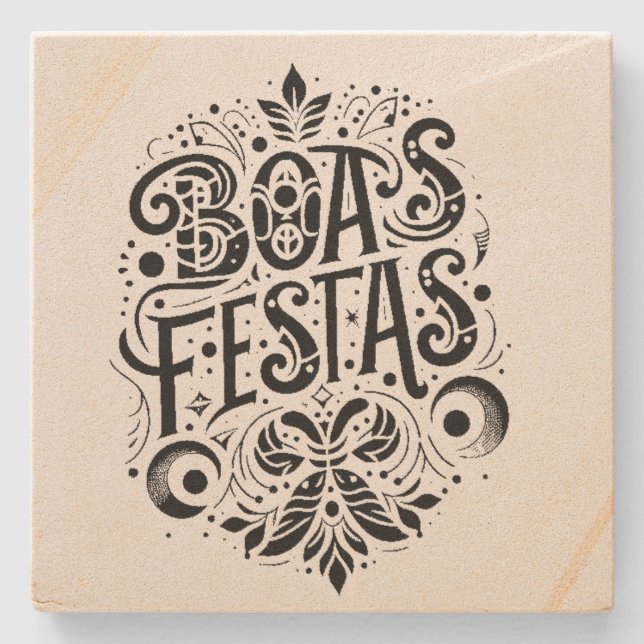 Dessous-de-verre En Pierre Boas Festas (Devant)