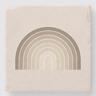 Dessous-de-verre En Pierre Boho Rainbow Olive Earth Tons