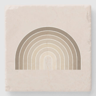 Dessous-de-verre En Pierre Boho Rainbow Olive Earth Tons