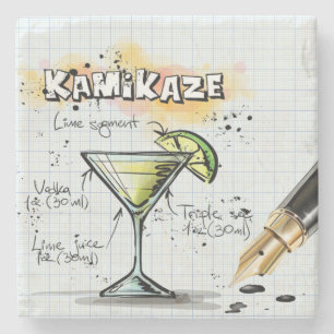 Dessous-de-verre En Pierre Boisson Kamikaze
