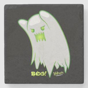 Dessous-de-verre En Pierre Boo Ghost Bats Spider Halloween Déplaisant
