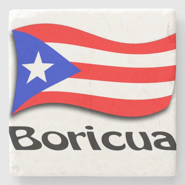 Dessous-de-verre En Pierre Boricua (Devant)