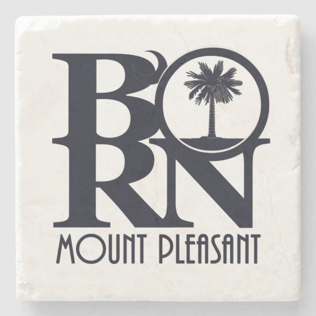 Dessous-de-verre En Pierre BORN Mount Pleasasant SC (Devant)