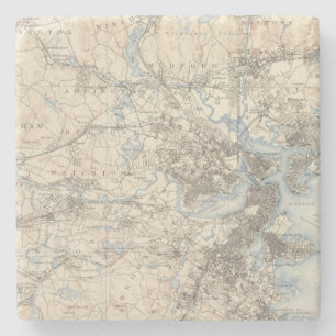 Dessous-de-verre En Pierre Boston, le Massachusetts