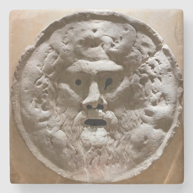 Dessous-de-verre En Pierre Bouche de vérité (Devant)