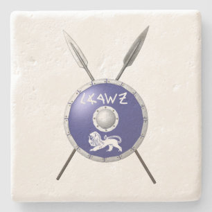 Dessous-de-verre En Pierre Bouclier Maccabee Et Paroles