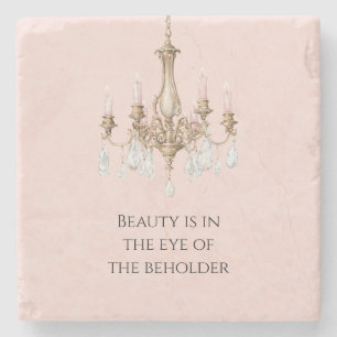 Dessous-de-verre En Pierre Bougies Rose pour Lustre