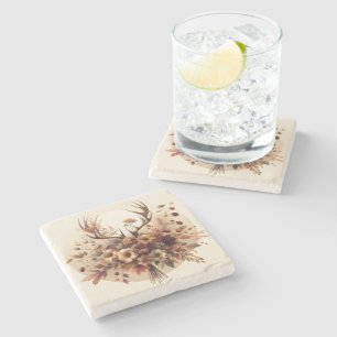 Dessous-de-verre En Pierre Bouquet d'automne Deer Antler