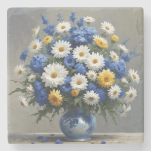 Dessous-de-verre En Pierre Bouquet de fleurs aquarelle élégante