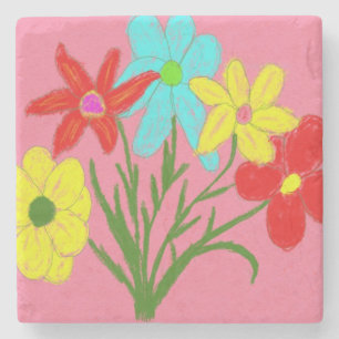 Dessous-de-verre En Pierre Bouquet de printemps