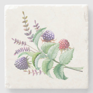 Dessous-de-verre En Pierre Bouquet des framboises