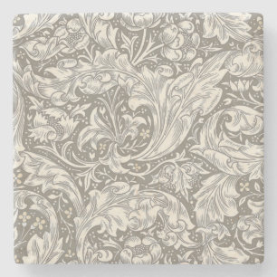 Dessous-de-verre En Pierre Bouton de bachelier en damassé antique de William 