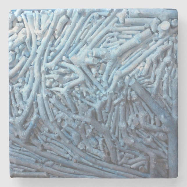 Dessous-de-verre En Pierre Bouts : Bleu (Devant)